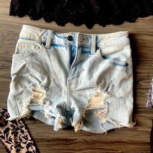 Denim shorts